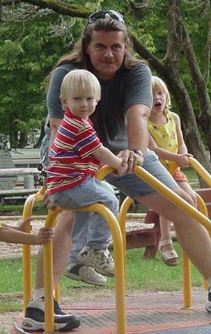 James(before his hair cut) and Garrett