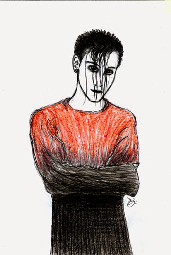 fanart of Davey Havok from A.F.I.