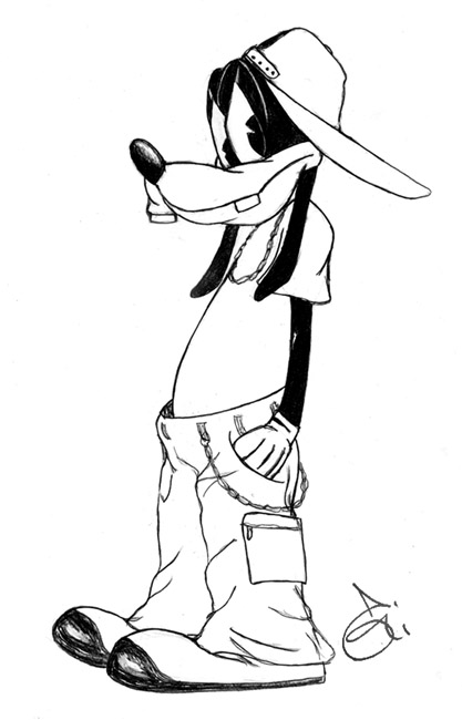 Young hip-hop Goofy for my daughter's home room team