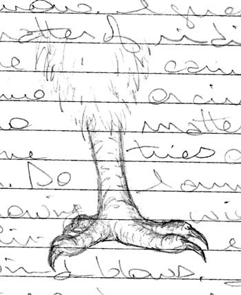 Just a weird creature's leg I sketched for no reason